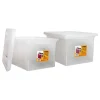 Lorell® Storage File Boxes With Lift-Off Lids, Letter/Legal Size, 18" x 14 1/4" x 11", Clear, Case Of 2