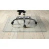 Lorell® Tempered Glass Chair Mat, 36" x 46", Clear