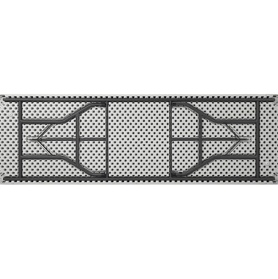Lorell® Ultra-Lite Economy Folding Table, 29-3/10"H x 96"W x 30"D, 1000 Lb Capacity, Gray