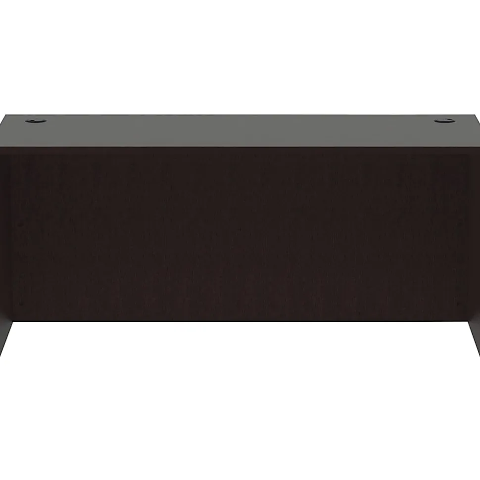 Lorell® 66"W Computer Desk, Espresso
