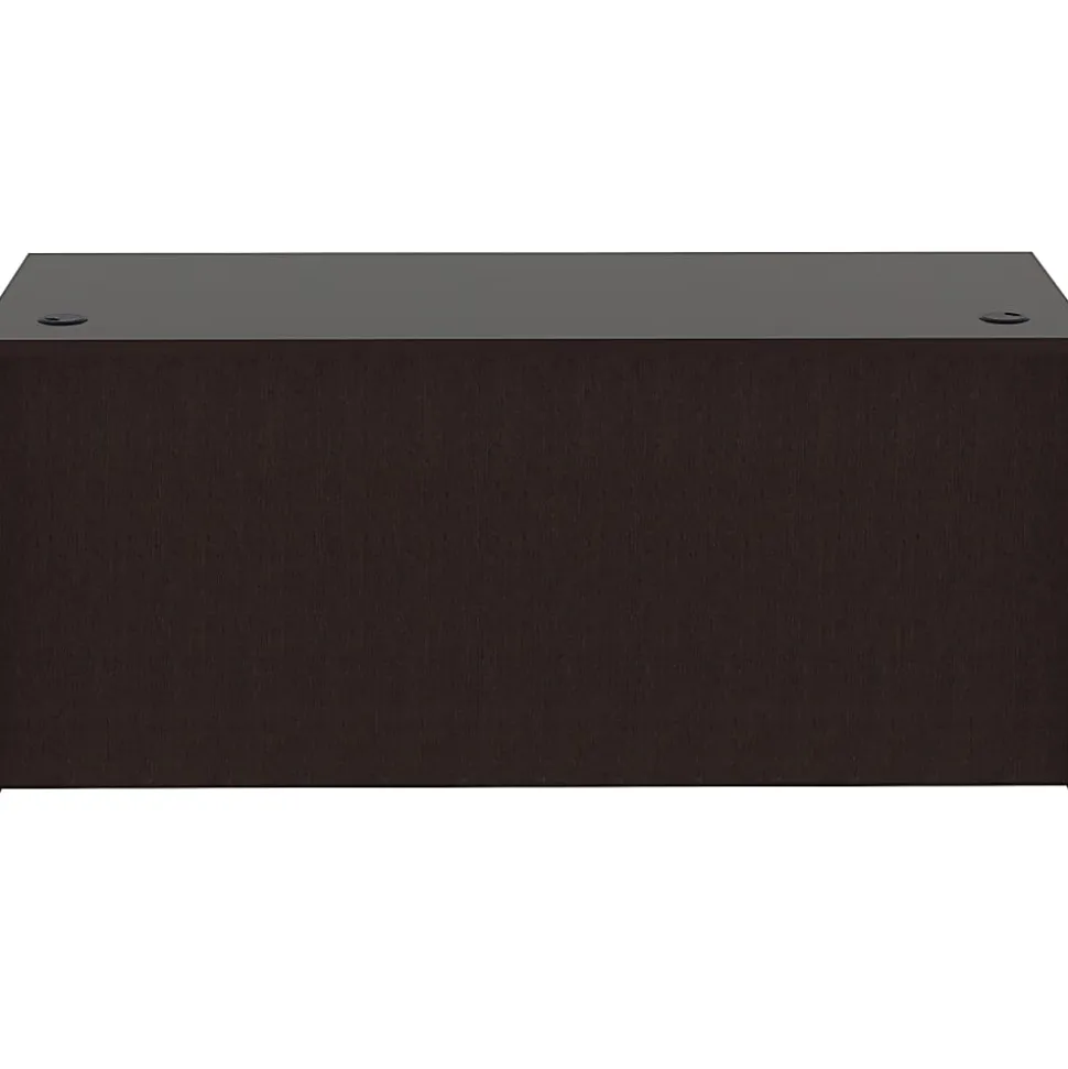 Lorell® 66"W Computer Desk, Espresso