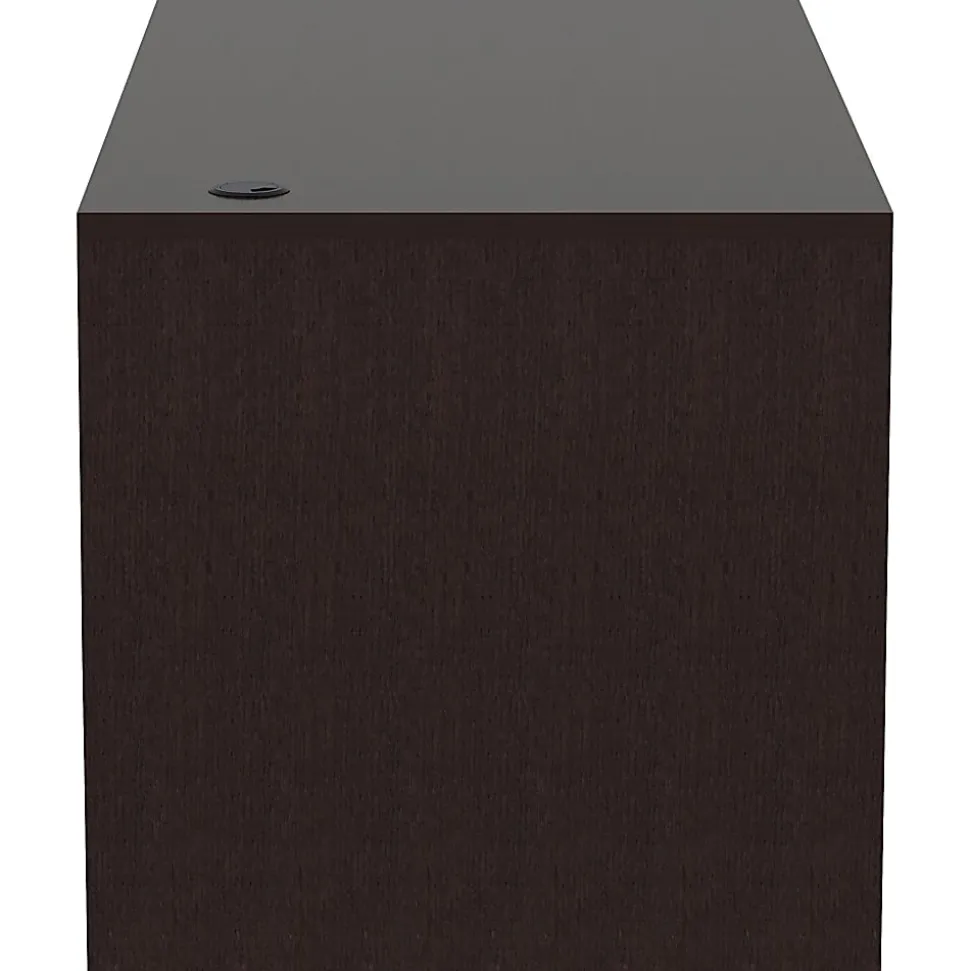 Lorell® 66"W Computer Desk, Espresso