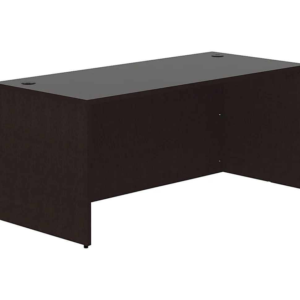 Lorell® 66"W Computer Desk, Espresso