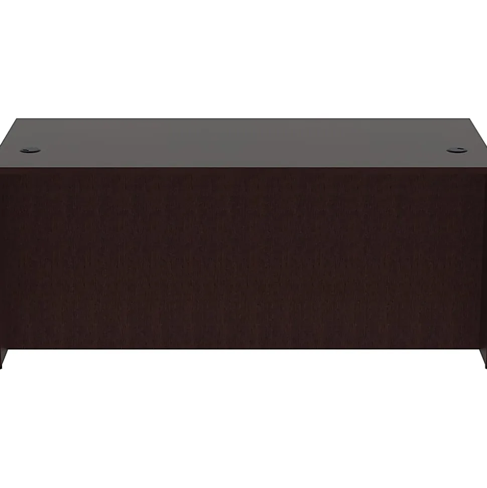 Lorell® 71"W Computer Desk, Espresso