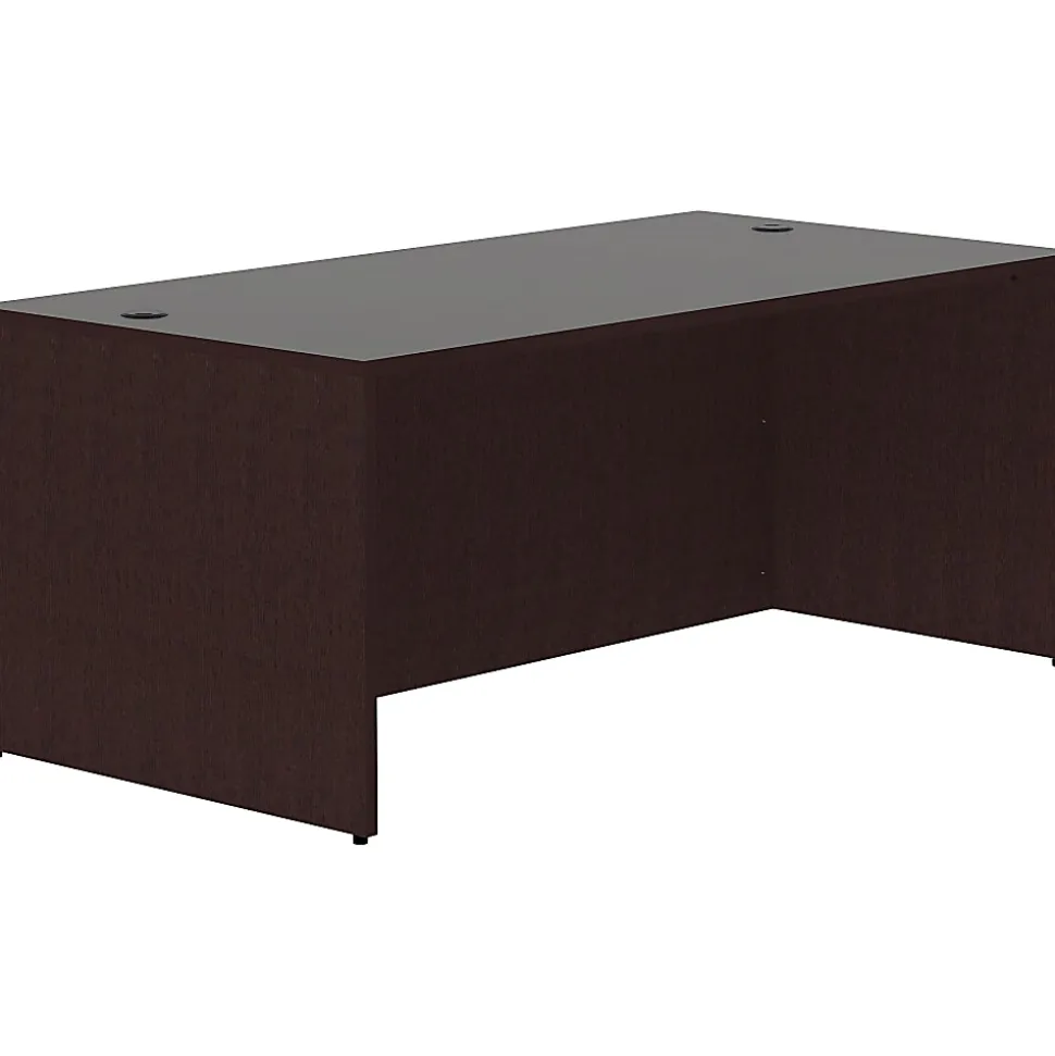 Lorell® 71"W Computer Desk, Espresso