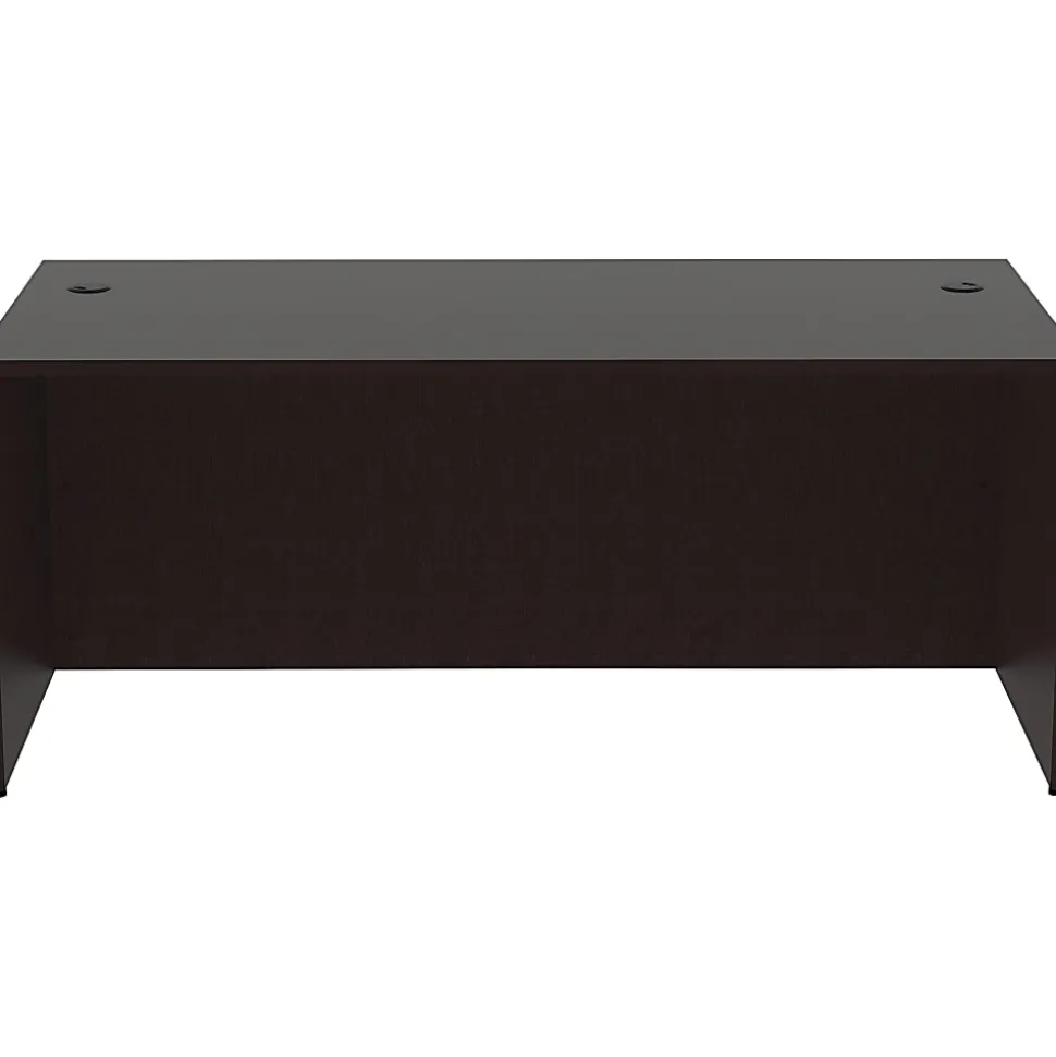 Lorell® 71"W Computer Desk, Espresso