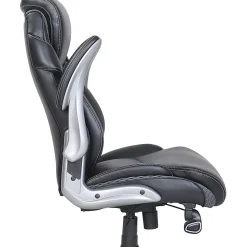 LorellĀ® Wellness by DesignĀ® Ergonomic Bonded Leather Executive Chair, With Dormeo Octaspring Technology, Black