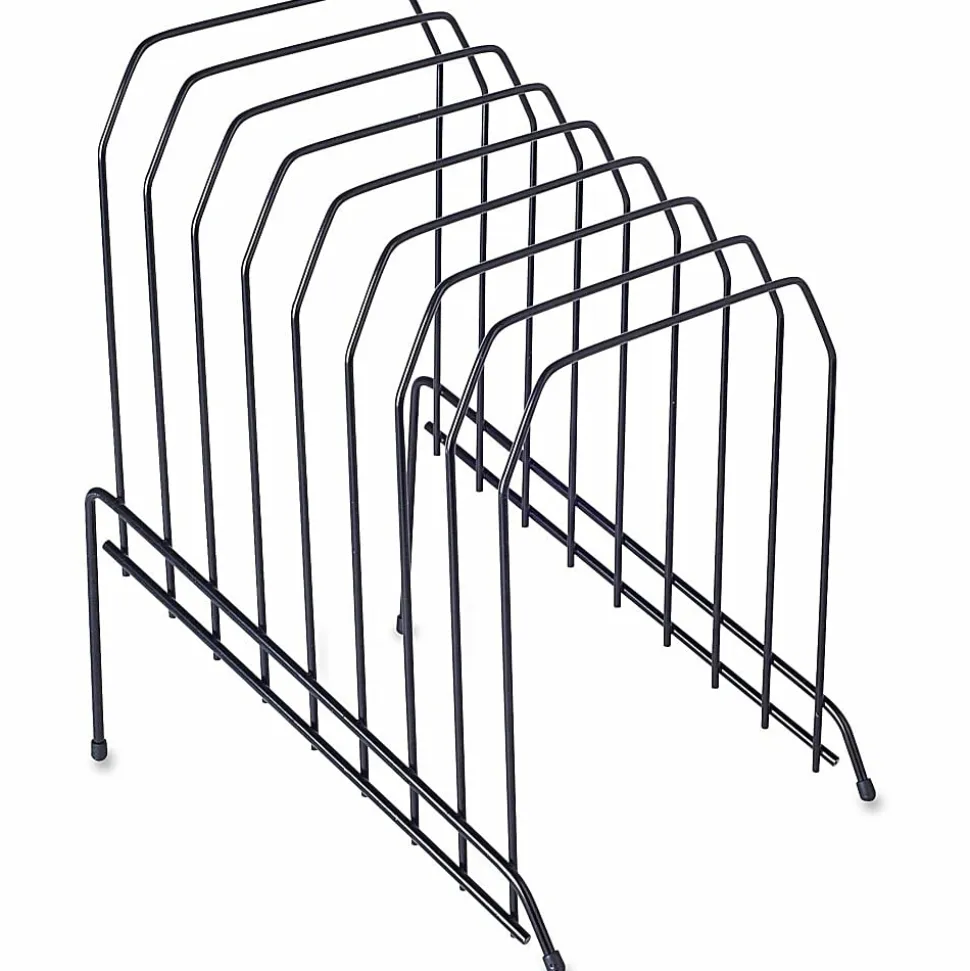 Lorell® Wire Step File, 8-Dividers, Black