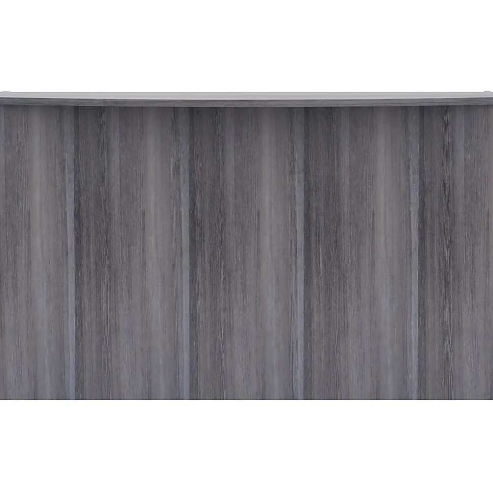 Lorell® 72"W Reception Computer Desk, Weathered Charcoal