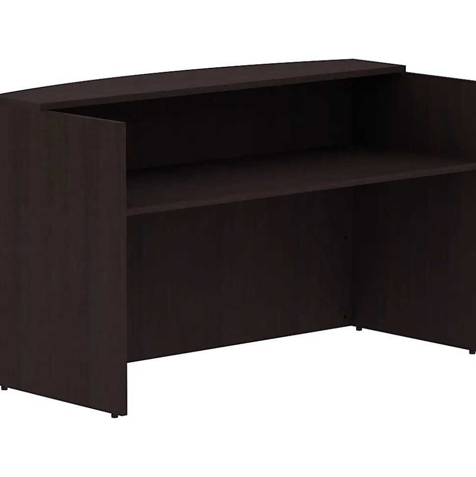 Lorell® 72"W Reception Computer Desk, Espresso