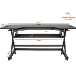 Lorell™ XL Height-Adjustable Desk Riser, 46