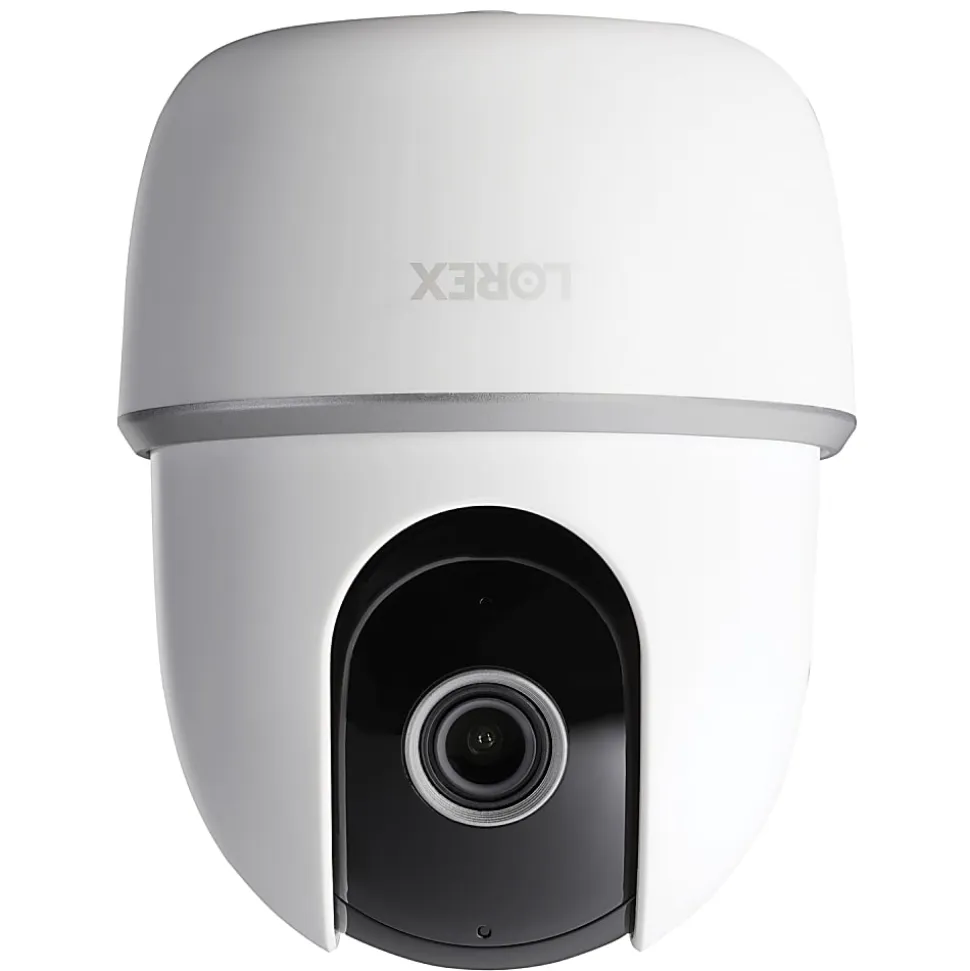 Lorex QHD Indoor Wi-Fi Smart Pan-And-Tilt Security Camera With Person Detection, 4.2"H x 3.9"W x 3.9"D, White