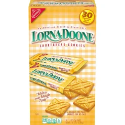 Lorna Doone Shortbread Cookies, 1.5 Oz, 6 Cookies Per Pack, Box Of 30 Packs