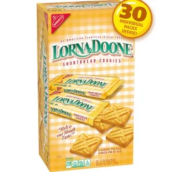 Lorna Doone Shortbread Cookies, 1.5 Oz, 6 Cookies Per Pack, Box Of 30 Packs