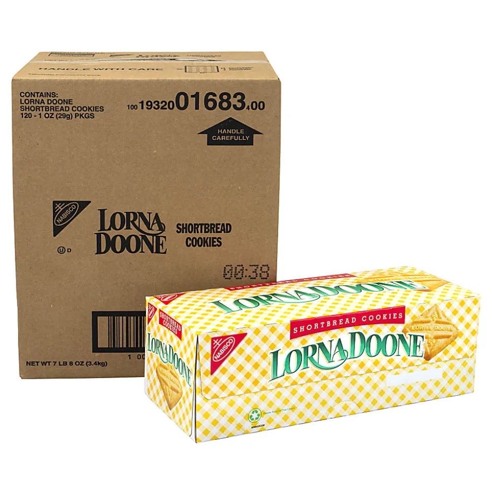 Lorna Doone Shortbread Cookies, 1 Oz, 4 Cookies Per Pack, Box Of 120 Packs