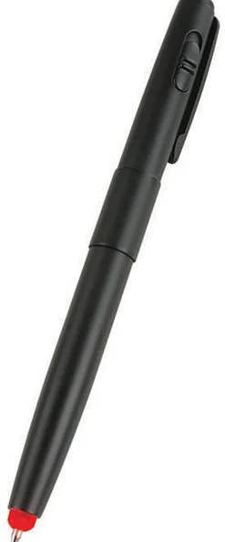 Luminator Red LED Pen, Ball Point, 1.0 mm, Black Barrel, Black Ink