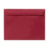 LUX Booklet 9" x 12" Envelopes, Gummed Seal, Garnet Red, Pack Of 500