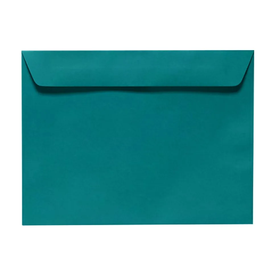 LUX Booklet 9" x 12" Envelopes, Gummed Seal, Teal, Pack Of 500