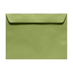 LUX Booklet 6" x 9" Envelopes, Gummed Seal, Avocado Green, Pack Of 1,000