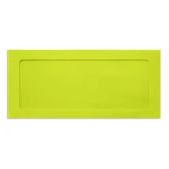 LUX #10 Envelopes, Full-Face Window, Peel & Press Closure, Wasabi, Pack Of 1,000