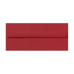 LUX #10 Envelopes, Peel & Press Closure, Ruby Red, Pack Of 1,000
