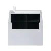 LUX Foil-Lined Invitation Envelopes A4, Peel & Press Closure, Silver/Black, Pack Of 1,000