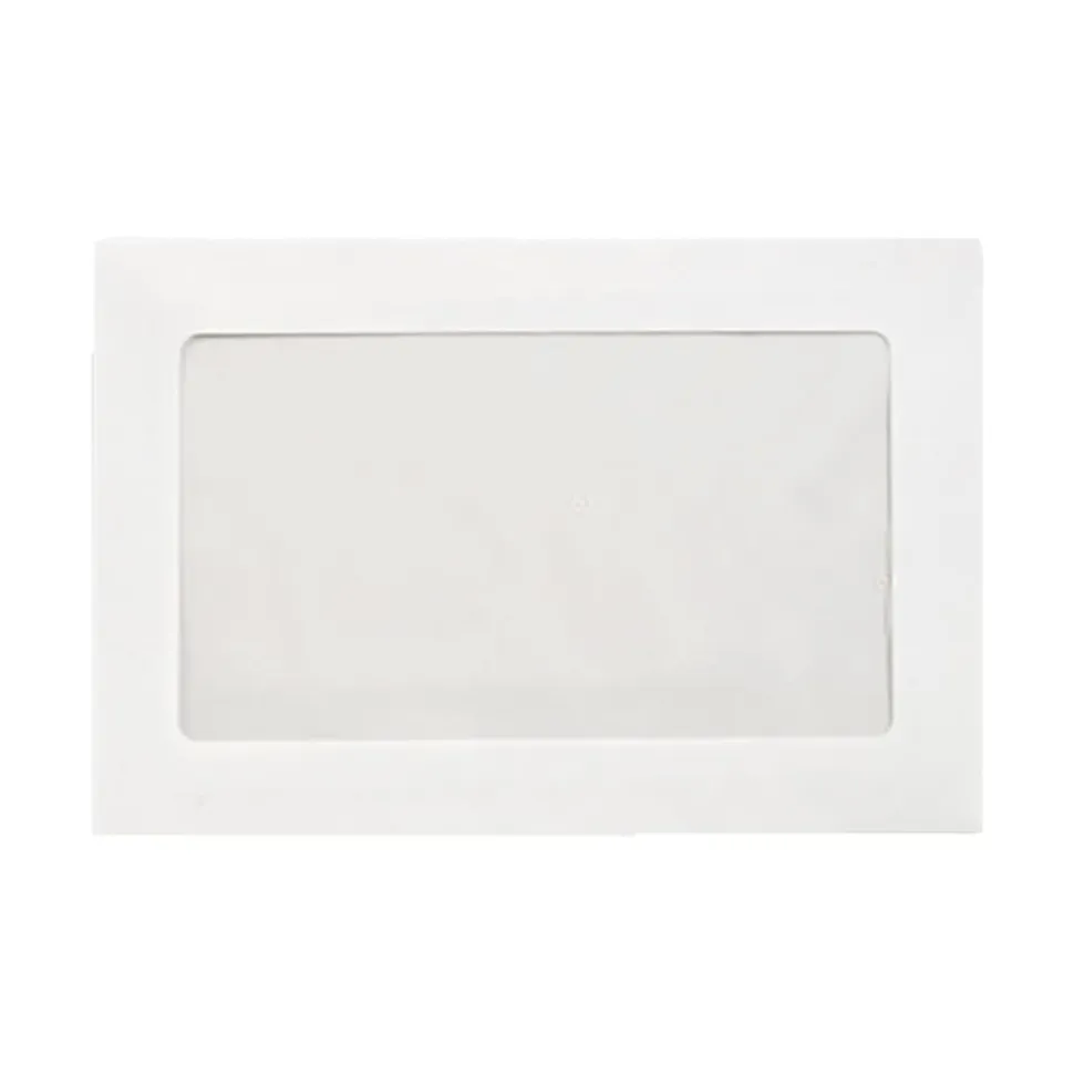 LUX #6 1/2 Full-Face Window Envelopes, Middle Window, Gummed Seal, Bright White, Pack Of 1,000