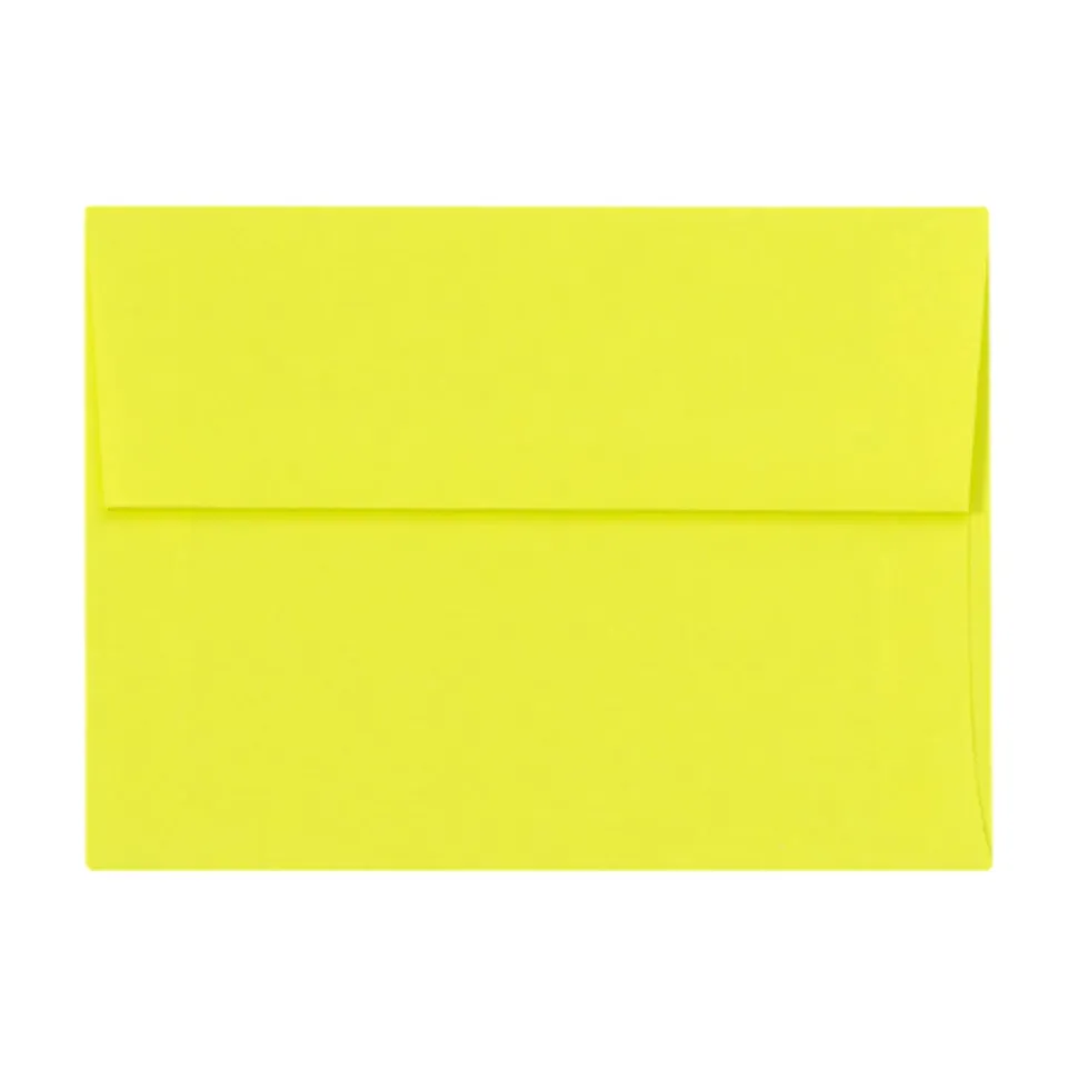 LUX Invitation Envelopes, A6, Peel & Press Closure, Citrus, Pack Of 1,000