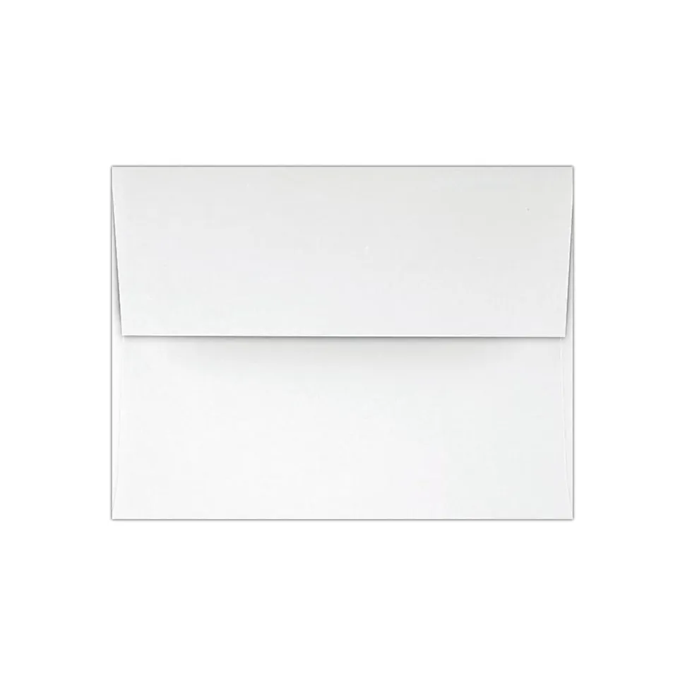 LUX Invitation Envelopes, A2, Peel & Press Closure, White, Pack Of 1,000