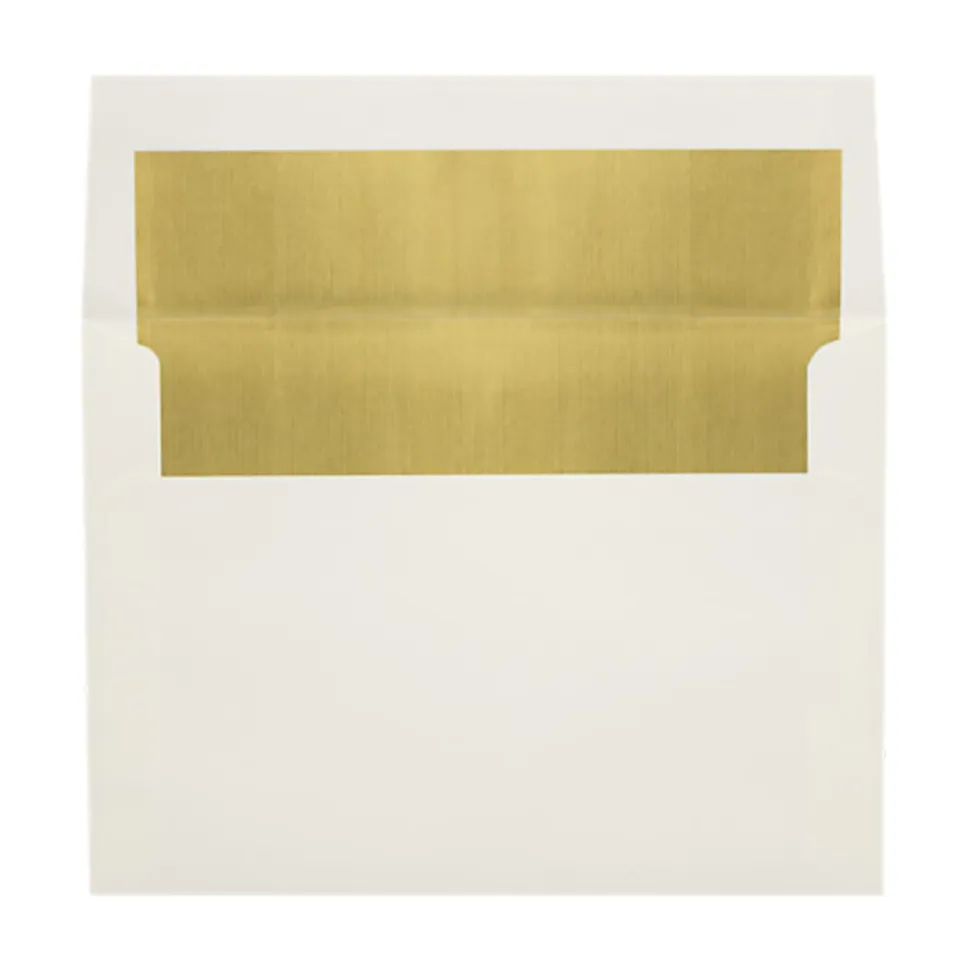 LUX Invitation Envelopes, A6, Peel & Press Closure, Gold/Natural, Pack Of 500