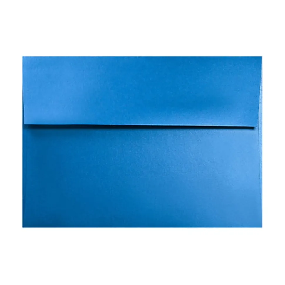 LUX Invitation Envelopes, #4 Bar (A1), Gummed Seal, Boutique Blue, Pack Of 500