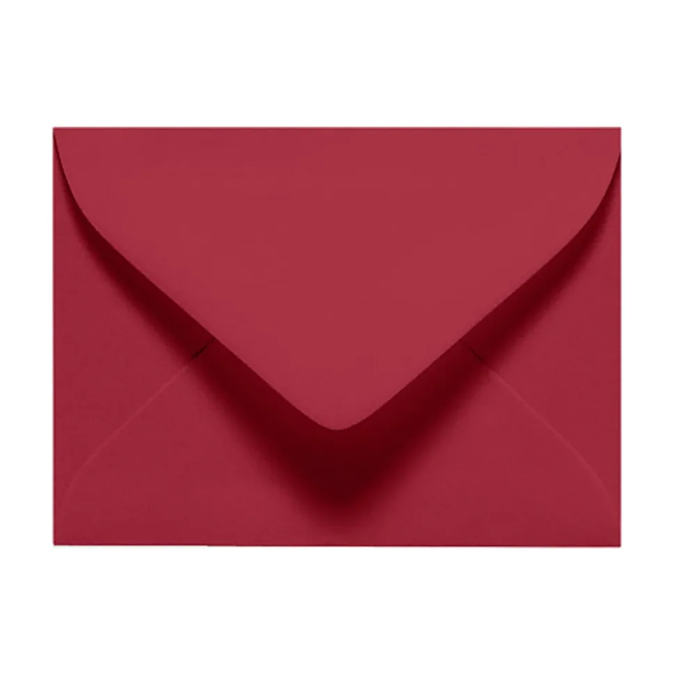 LUX Mini Envelopes, #17, Gummed Seal, Garnet Red, Pack Of 500