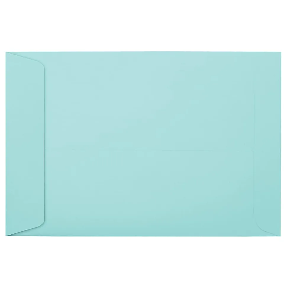 LUX #6 1/2 Open-End Envelopes, Peel & Press Closure, Seafoam, Pack Of 500
