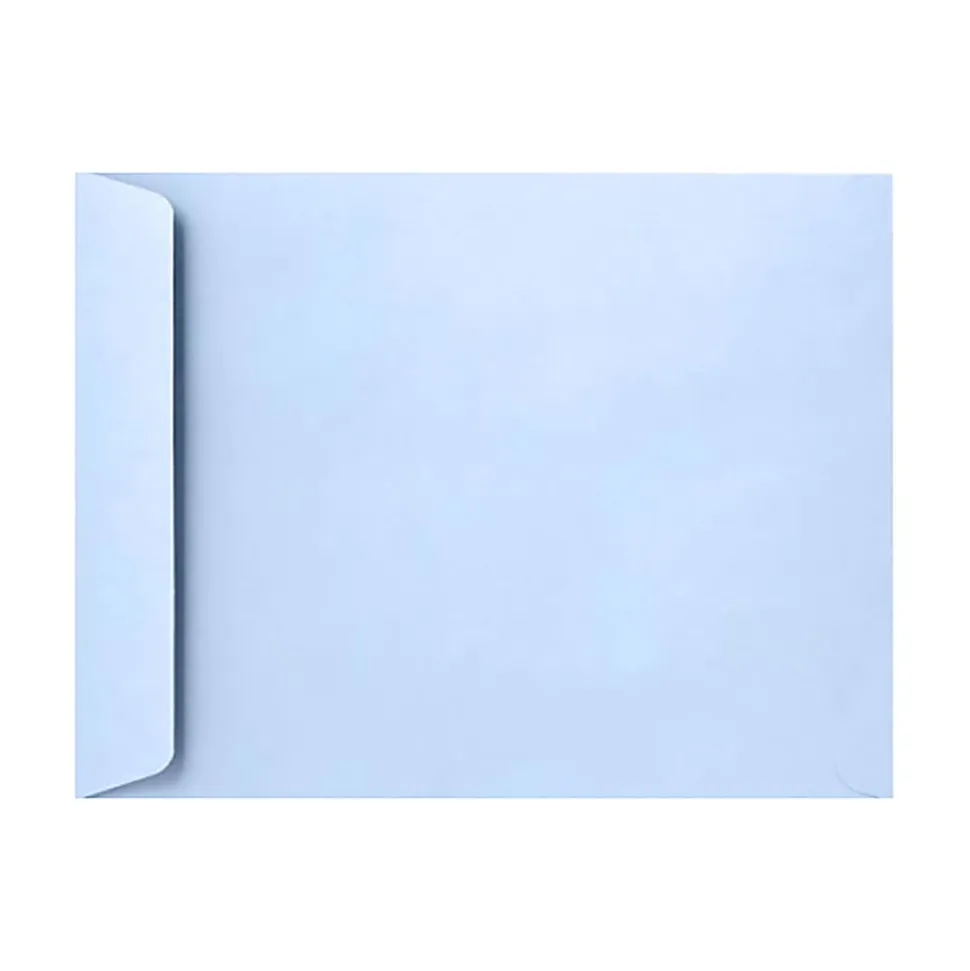LUX Open-End Envelopes, 6" x 9", Peel & Press Closure, Baby Blue, Pack Of 50