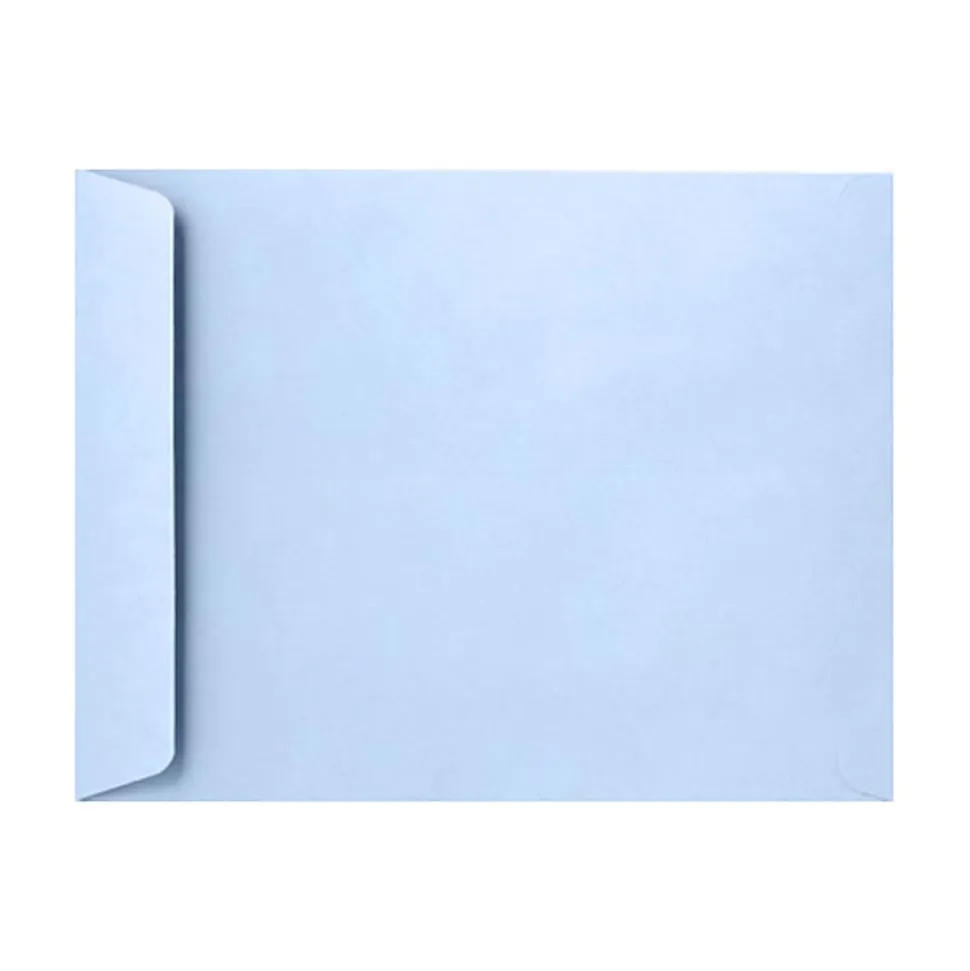 LUX Open-End 10" x 13" Envelopes, Peel & Press Closure, Baby Blue, Pack Of 500