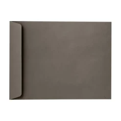 LUX Open-End 9" x 12" Envelopes, Peel & Press Closure, Smoke Gray, Pack Of 500