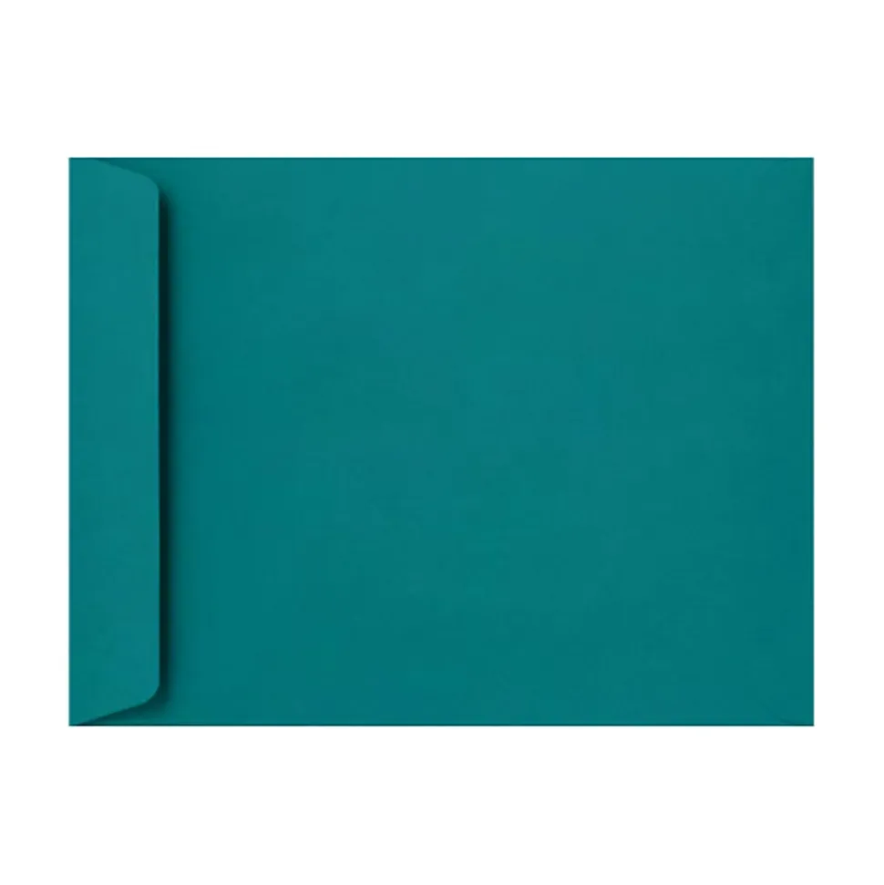 LUX Open-End 10" x 13" Envelopes, Peel & Press Closure, Teal, Pack Of 1,000