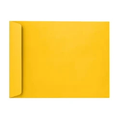 LUX Open-End 9" x 12" Envelopes, Peel & Press Closure, Sunflower Yellow, Pack Of 1,000