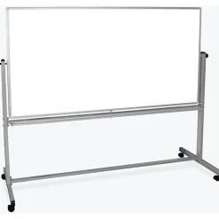 Luxor Double-Sided Magnetic Mobile Dry-Erase Whiteboard, 40