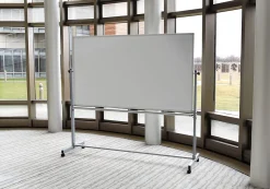 Luxor Double-Sided Mobile Magnetic Dry-Erase Whiteboard, 72