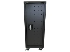 Luxor LLTM16-B-V2 16-Capacity Tablet/Laptop Charging Cart, 34″H x 12″W x 23 1/4″D, Black