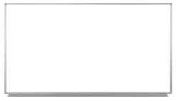 Luxor Magnetic Dry-Erase Whiteboard, 72" x 40", Aluminum Frame With Silver Finish