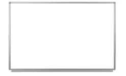 Luxor Magnetic Dry-Erase Whiteboard, 36" x 24", Aluminum Frame With Silver Finish
