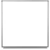 Luxor Magnetic Dry-Erase Whiteboard, 48" x 48", Aluminum Frame With Silver Finish