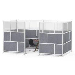 Luxor Modular Room Divider Wall System Add-On, 53