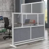 Luxor Modular Room Divider Wall System Add-On, 70" x 70", Gray