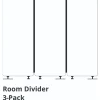 Luxor RECLAIM Acoustic Privacy Panel Room Dividers, 66"H x 24"W, Slate Gray, Pack Of 3 Room Dividers