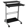 Luxor Standup Desk, 31-1/2"W, Black/Gray