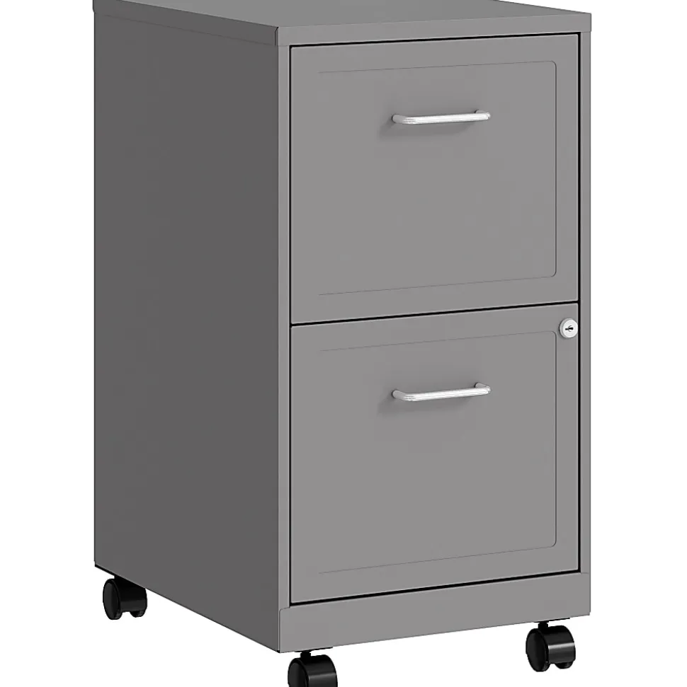 LYS Mobile File Cabinet - 14.3"x18"x26.5" - 2x Drawer(s) - VF218AMSR