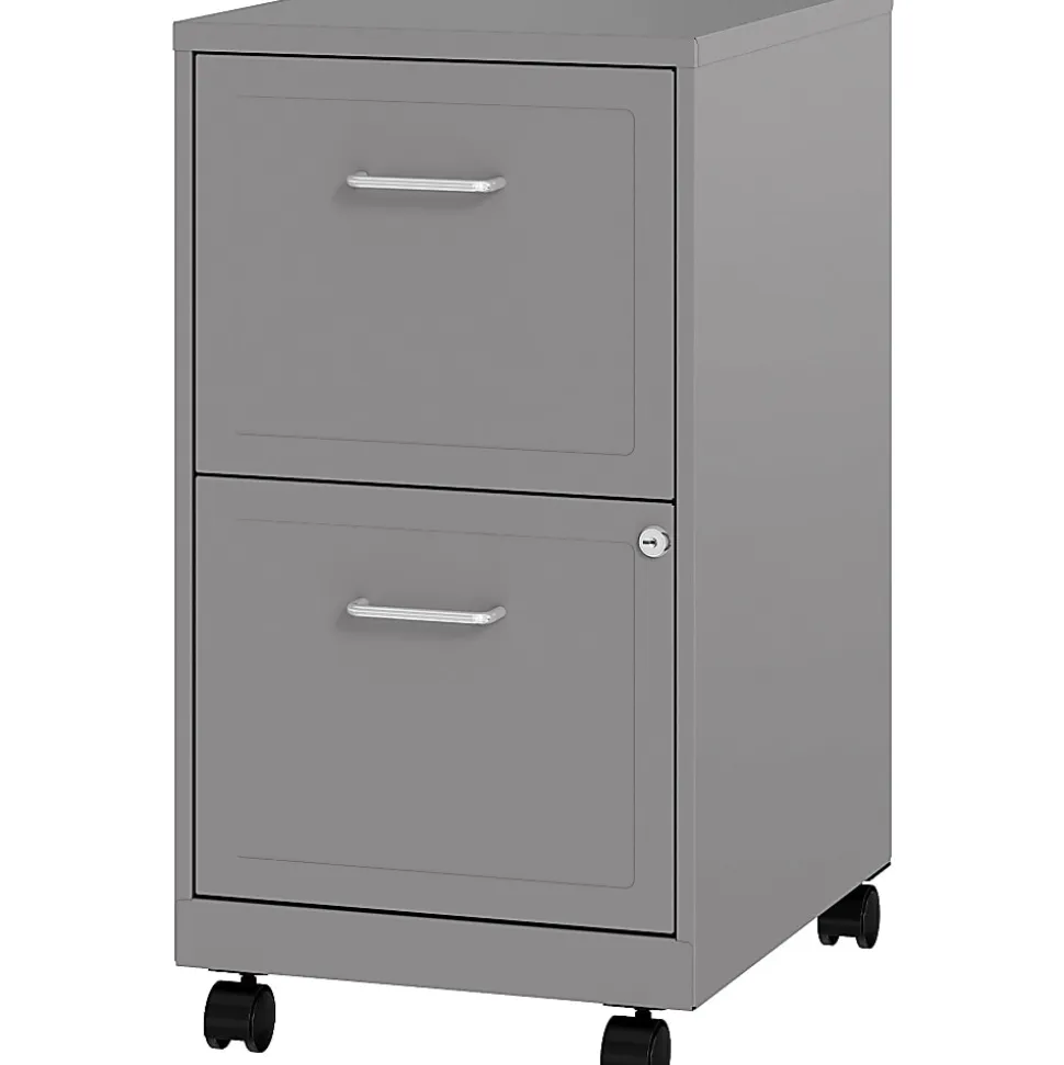 LYS Mobile File Cabinet - 14.3"x18"x26.5" - 2x Drawer(s) - VF218AMSR
